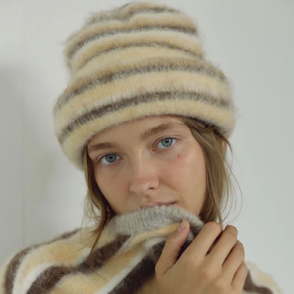 Boheme Accessories - Boheme Goods Striped Knit Toque